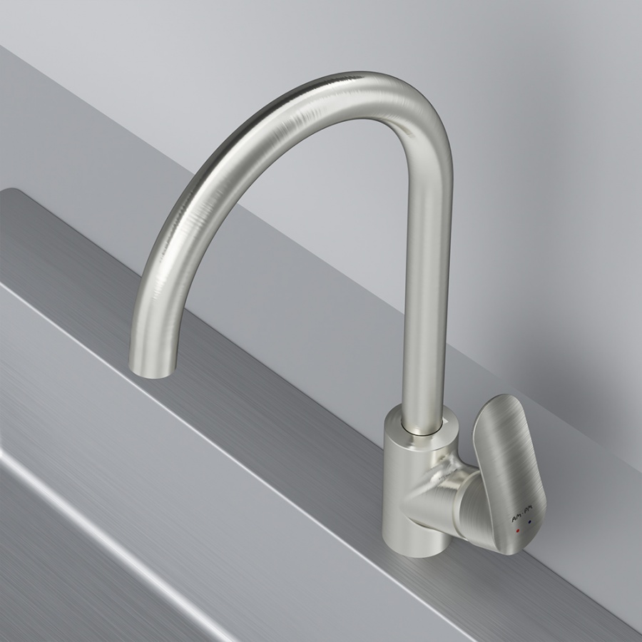 F8007711 смеситель для кухни с каналом для питьевой воды сатин шт. AM.PM Like - Вид №3