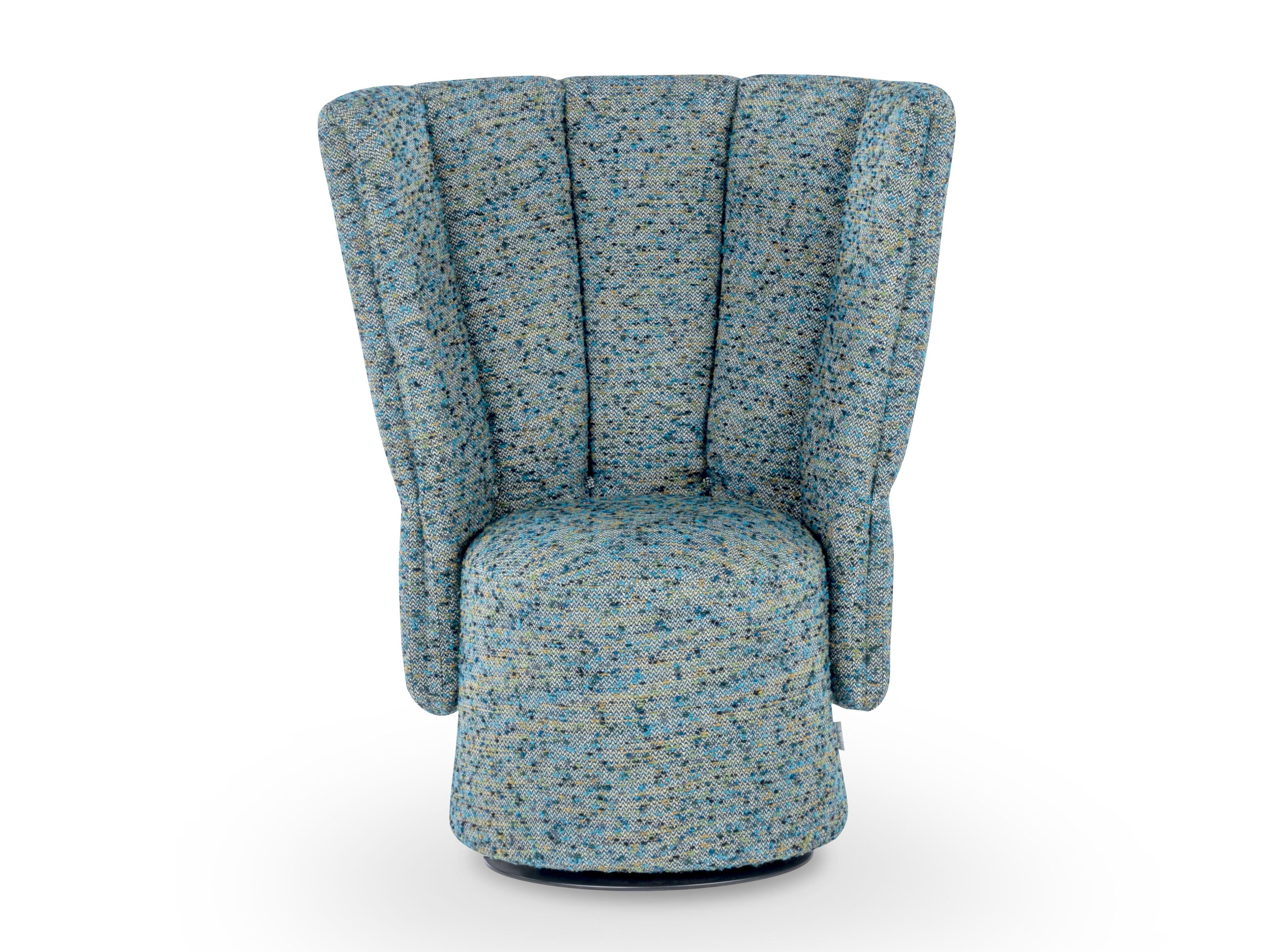 Поворотный стул из ткани с высокой спинкой Calia Italia Superior ARCH-00039421