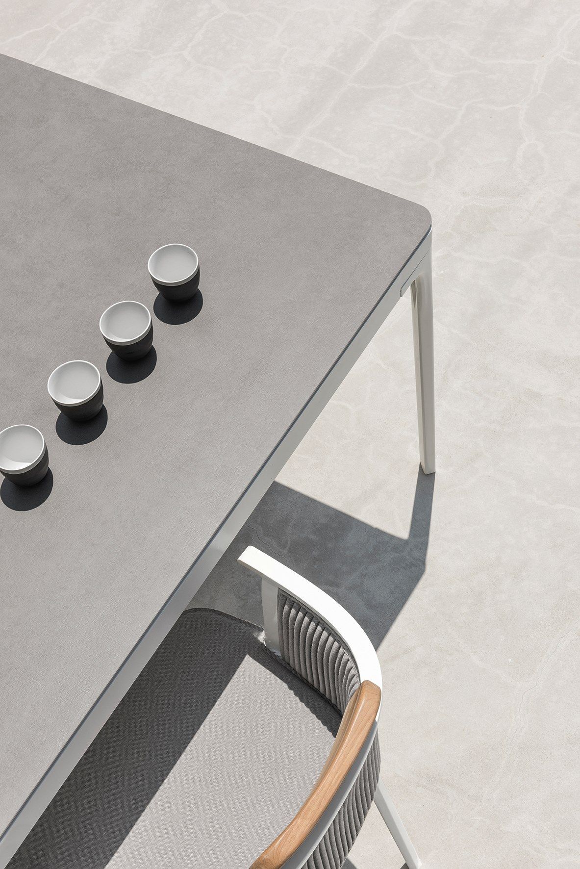 Квадратный садовый стол из керамогранита Ethimo ARCH-00084805 - Вид №10