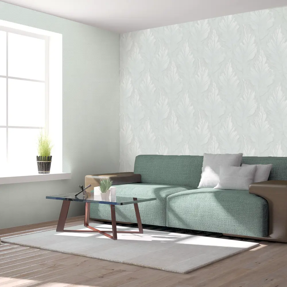 Флизелиновые обои Santreyd Соул мятные 1.06 м 89398674 STLM-1389096 - Вид №3
