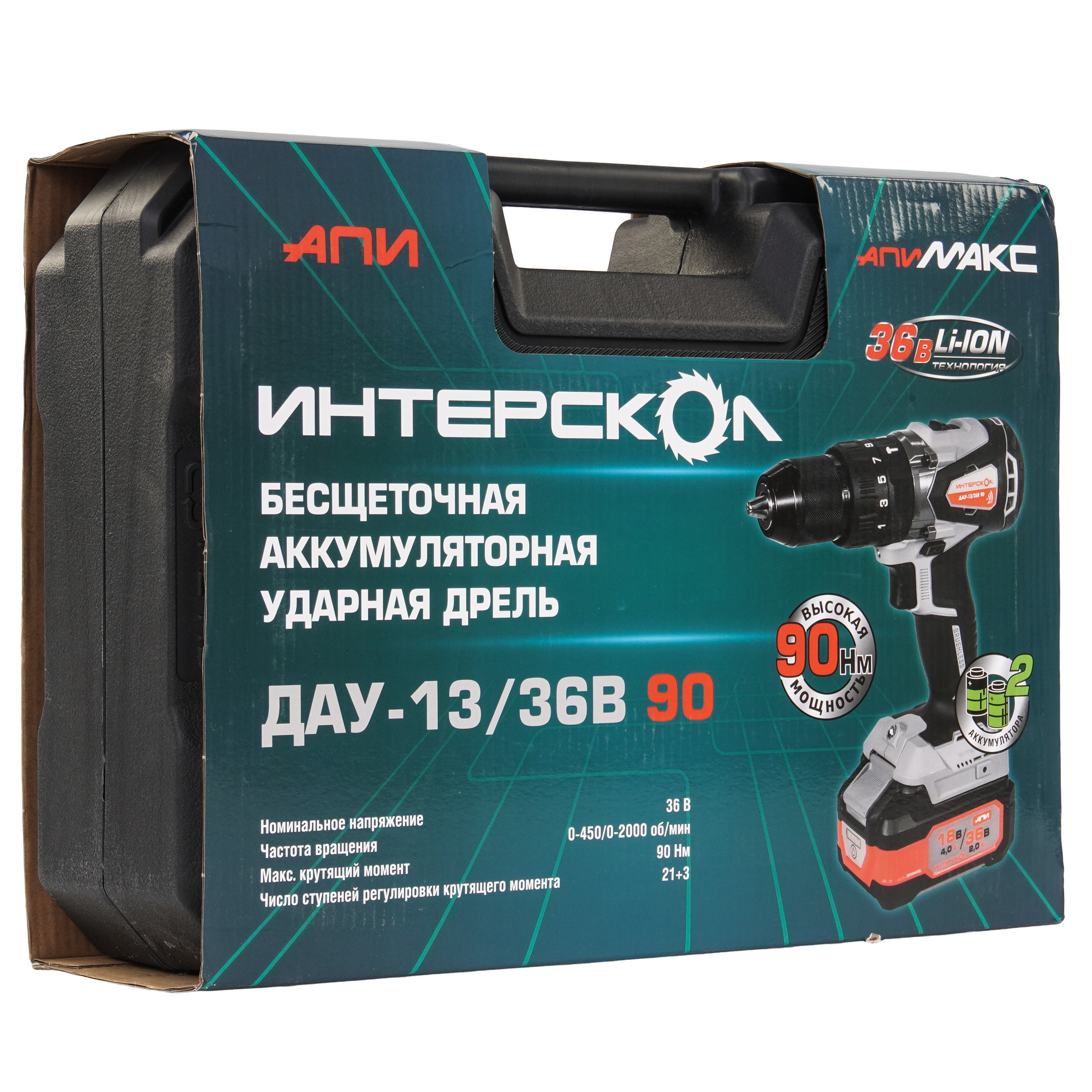 Дрель-шуруповерт Интерскол ДАУ-13/36В 90 9150390 STDN-0035807 - Вид №8