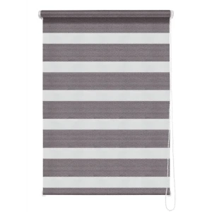 Штора рулонная день-ночь Liza 160x175 см серо-сиреневая