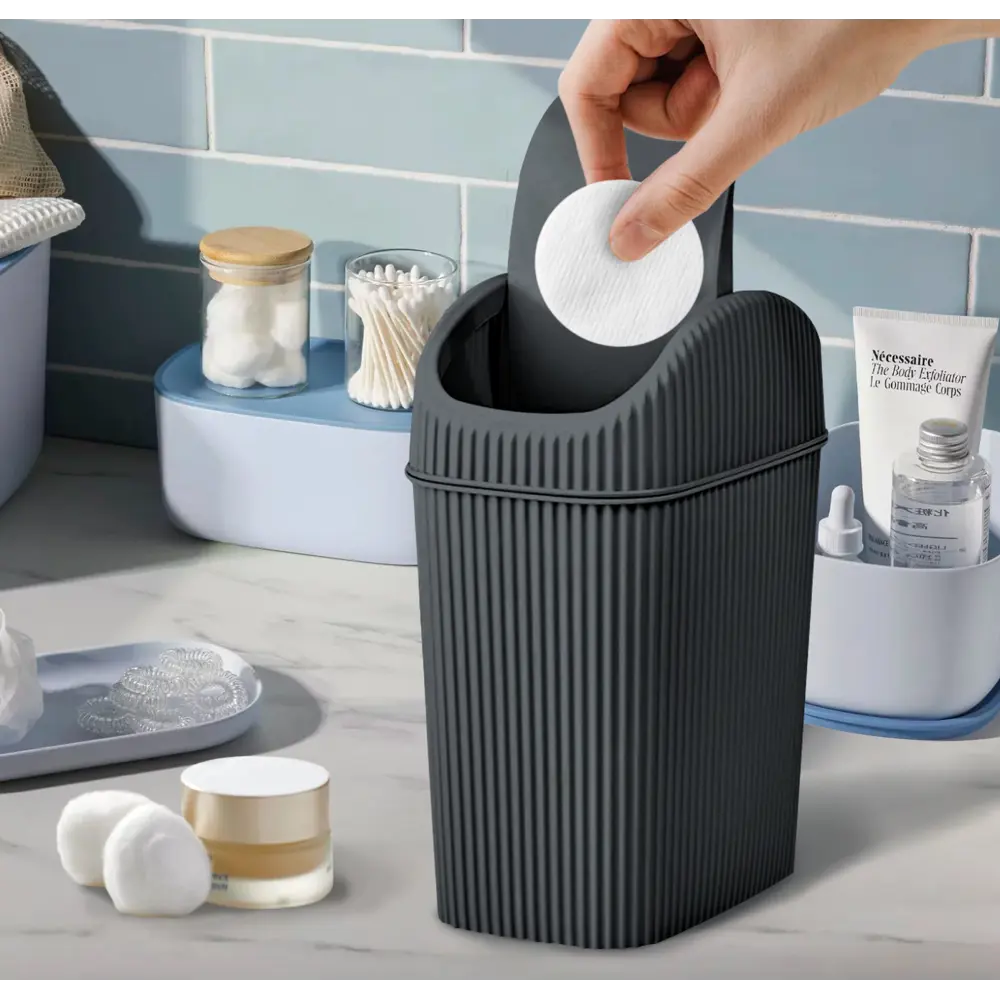 Контейнер для мусора Deco 2 л пластик цвет черный Santreyd STLM-2124922