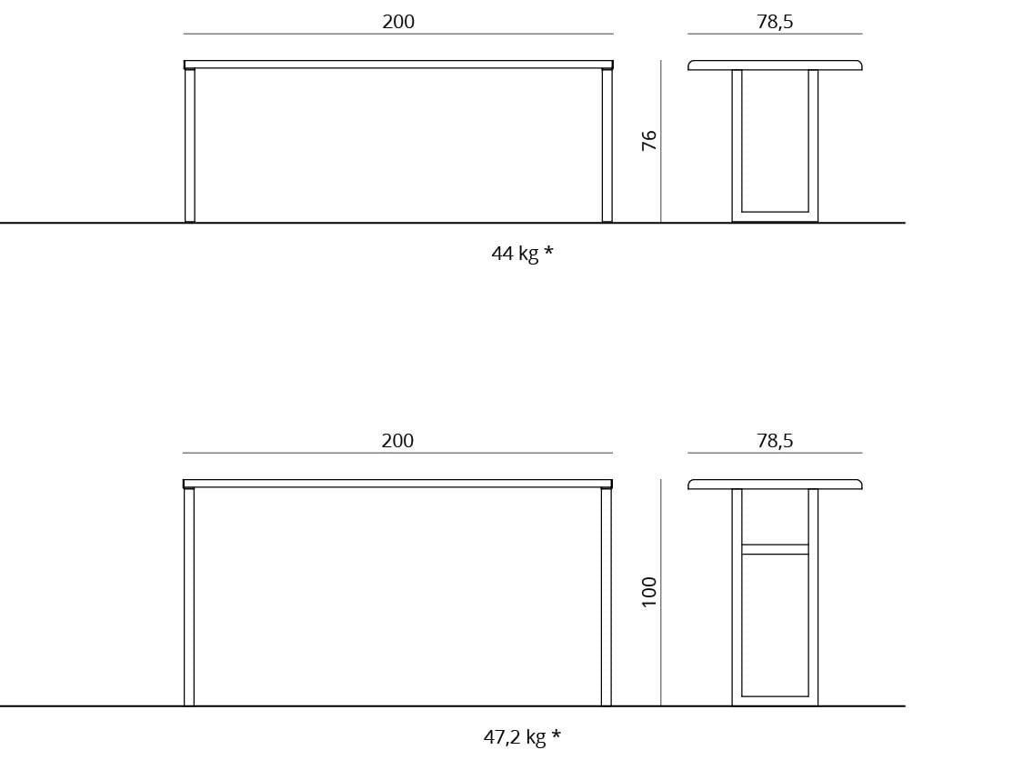 Прямоугольный стол для общественных мест Urbantime Портфель.h24 ARCH-00135198 - Вид №8