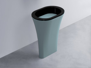 AMLA65-N+AMPILO-PL+AMCOLO-PL Раковина Amedeo Ovale отдельностоящая cielo Enjoy + Amedeo