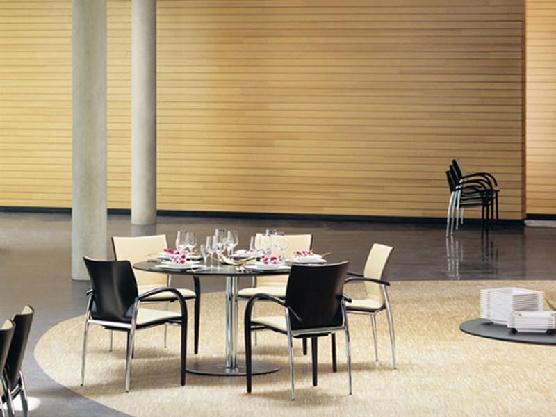 Brunner Штабелируемое кожаное кресло с подлокотниками Plaza sun-id-1365915 - Вид №2