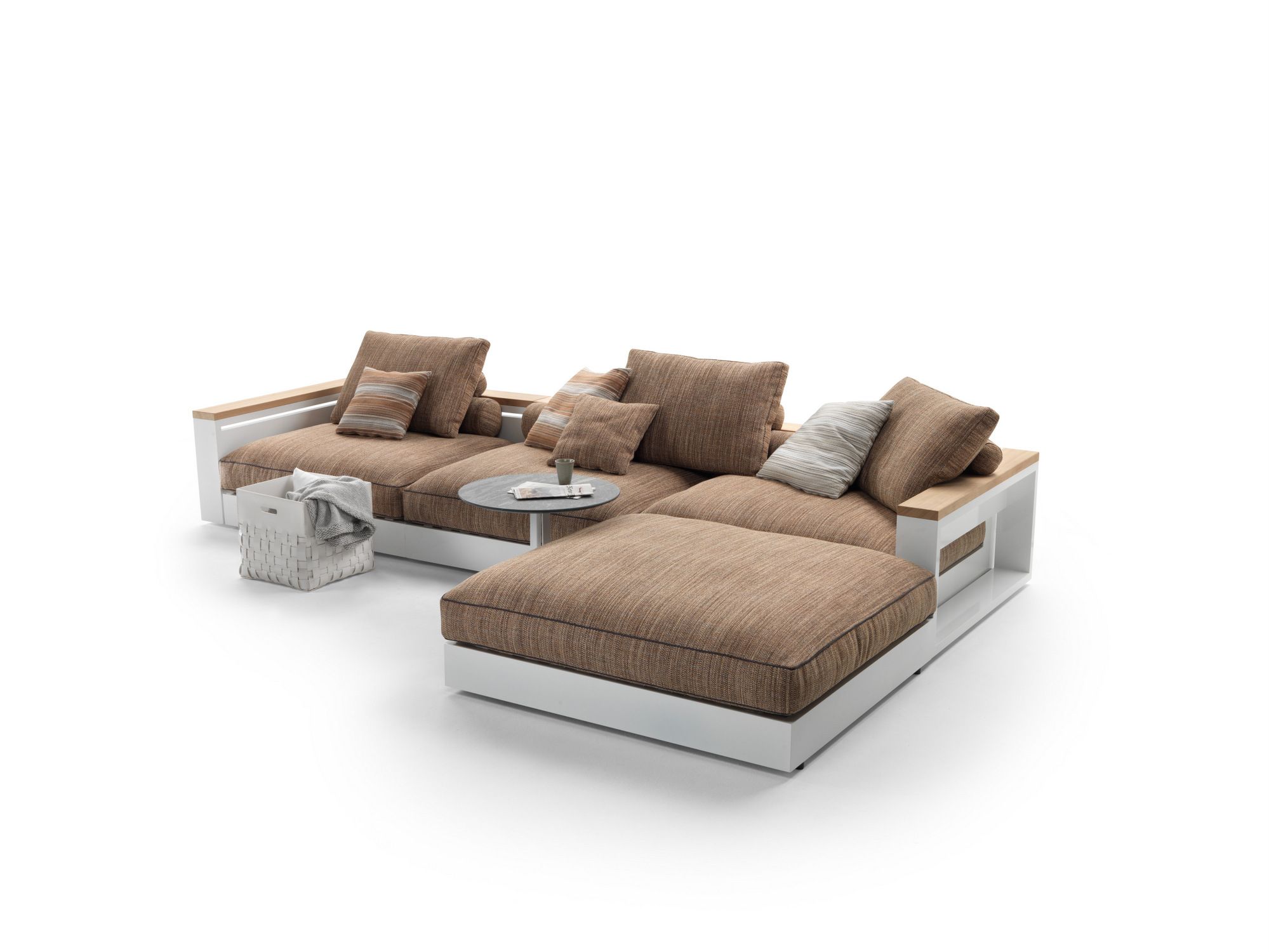 Ткань сад диван с алюминиевой основой Flexform Freeport ARCH-00078399 - Вид №2