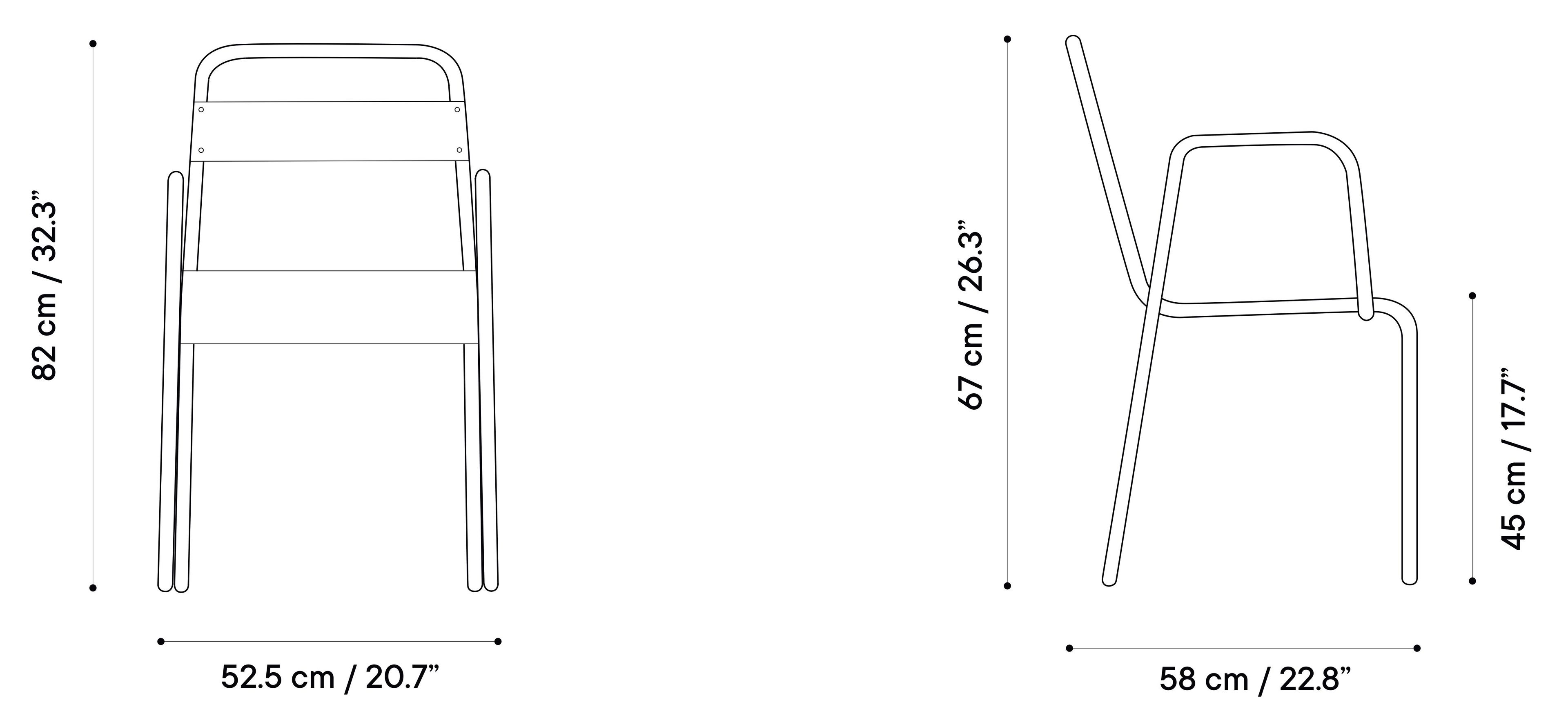 Штабелируемый садовый стул из оцинкованной стали с подлокотниками iSimar Anglet ARCH-00121173 - Вид №2