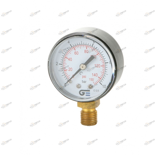 GENEBRE 3820n 010 Манометр Ø 53, нижнее соединение, резьба NPT 