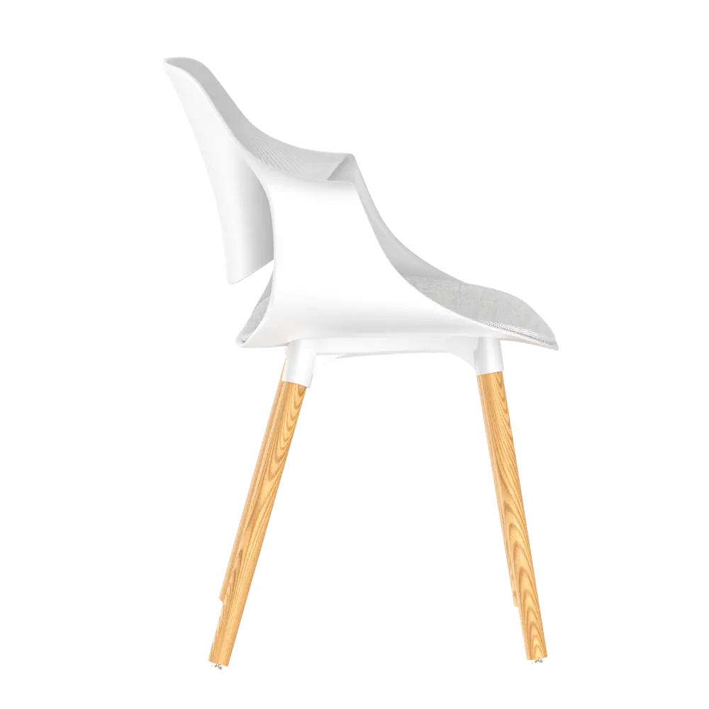 Стул кухонный STEPP Il Tornese белый с деревянными ножками 89440281 STLM-1583799 - Вид №2