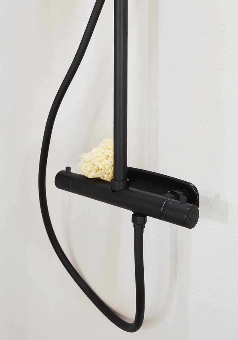 310105 Крыша Душ Studio Черная M 300Mm Душевая Головка Noro  Черный  - Вид №2