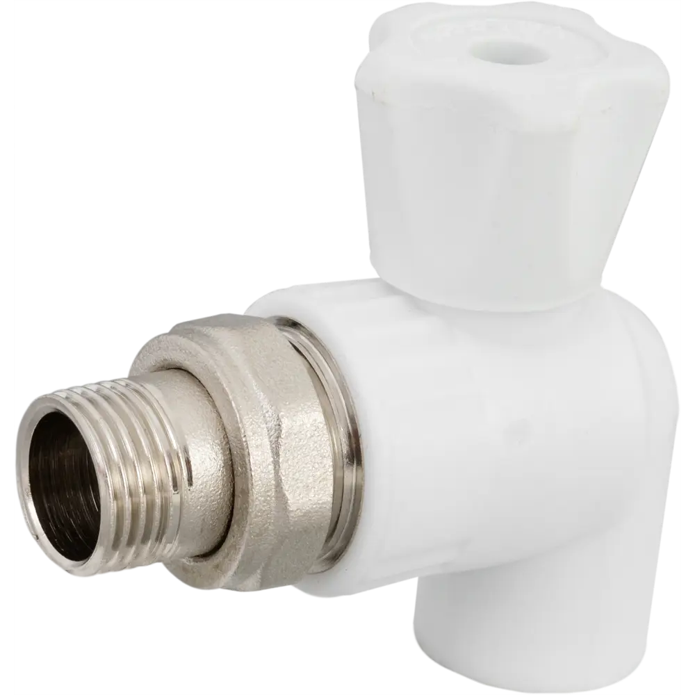 Кран для радиатора угловой Valfex 1/2"x20 мм полипропилен STLM-2043672