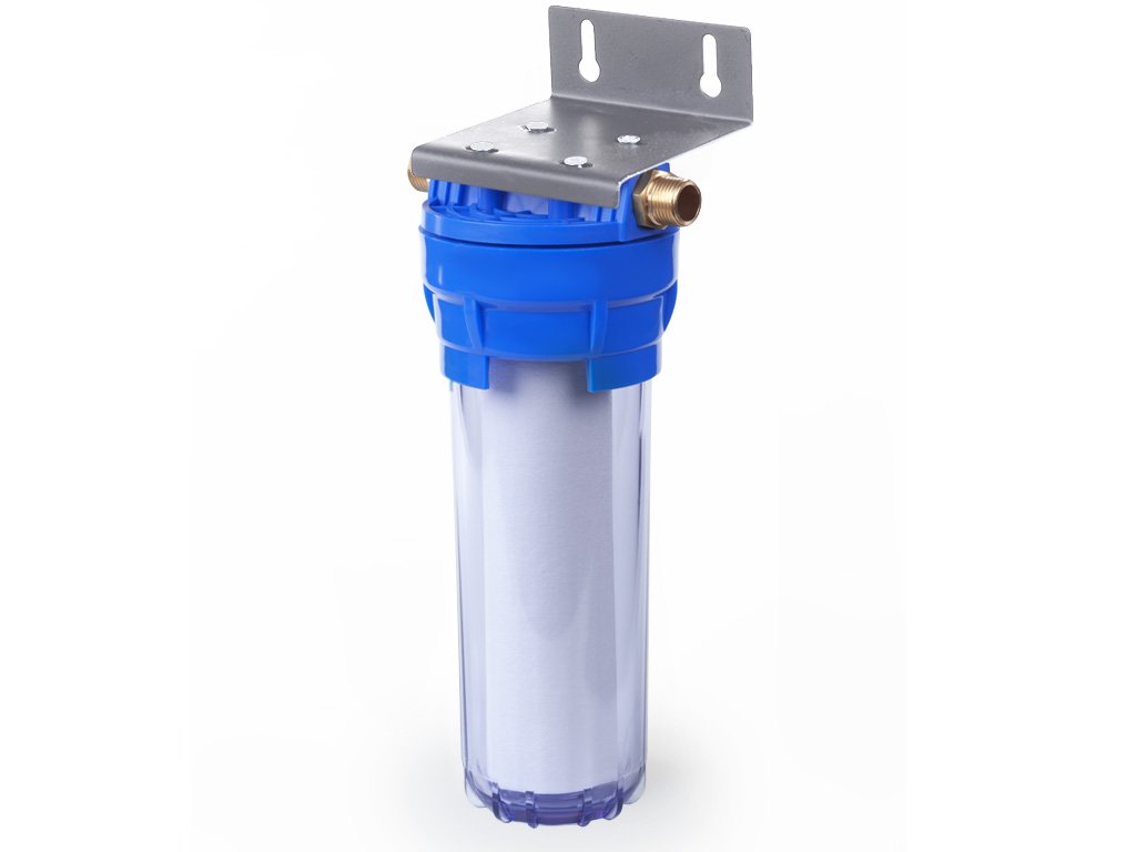 Фильтр Гейзер 1П 1/2" прозрачная колба с металической скобой 32029 - Вид №1