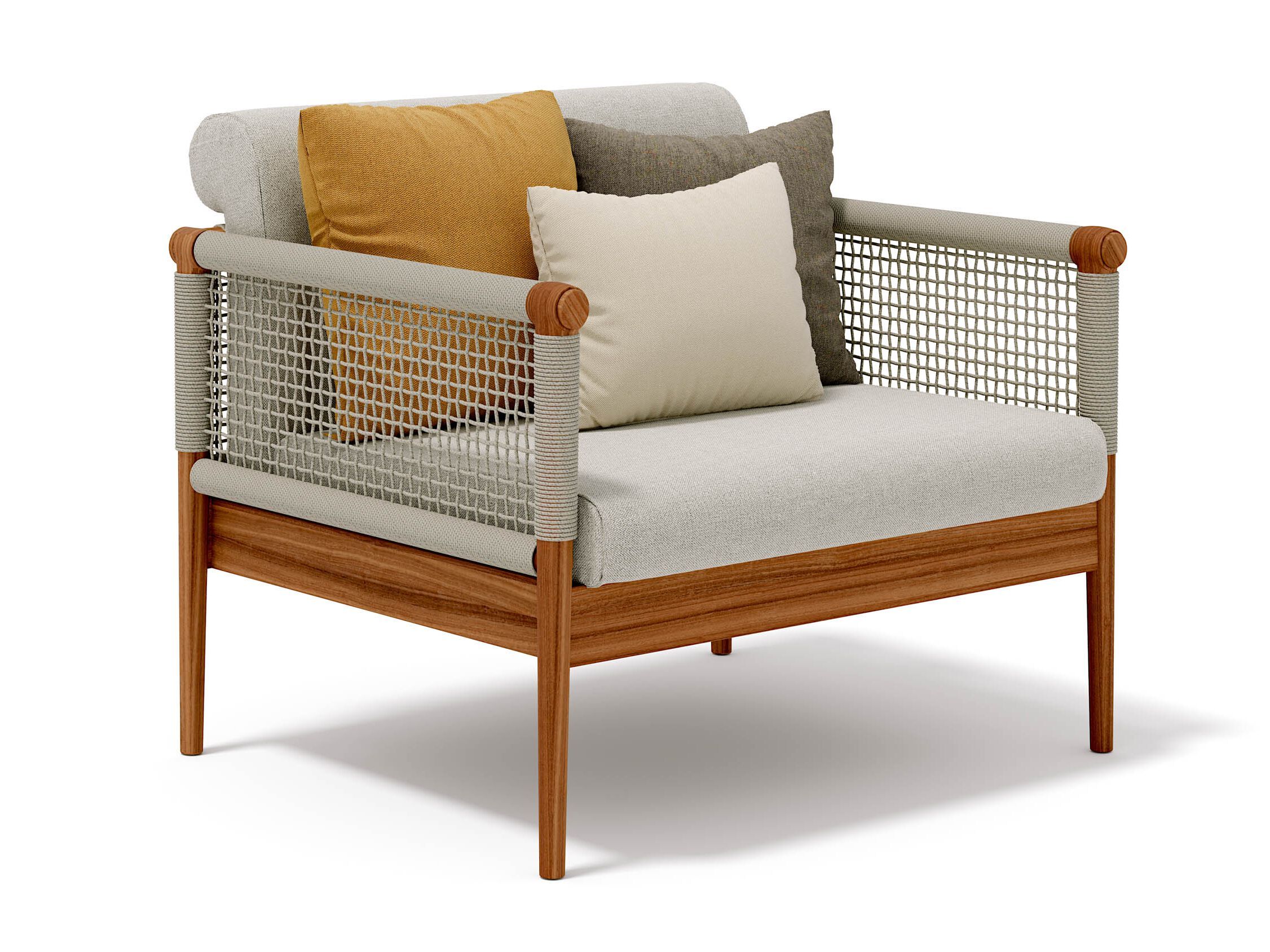 Садовое кресло с веревкой и тканевым подлокотником Atmosphera Lodge .25 ARCH-00012122