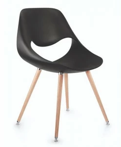 ZÜCO Пластиковый стул и ножки из бука Little perillo xs Pe 032