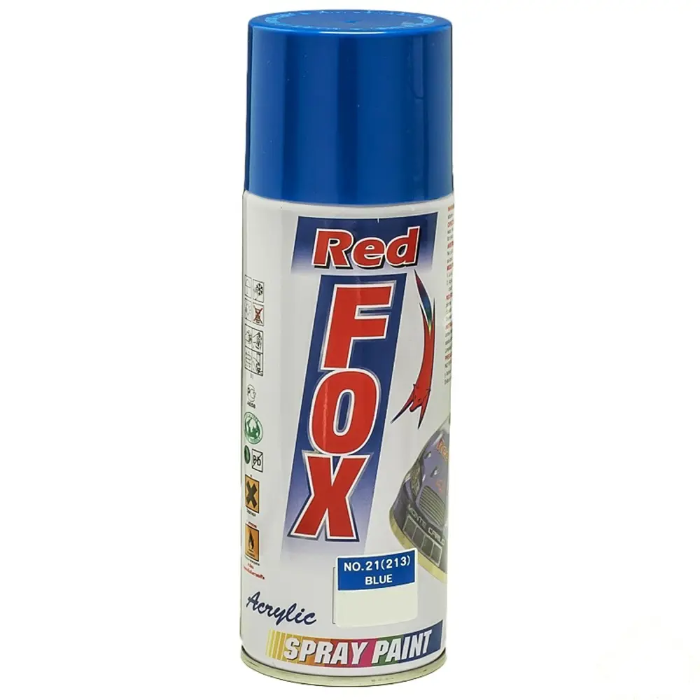 Краска аэрозольная Red Fox глянцевая цвет синий 400 мл STLM-2162366