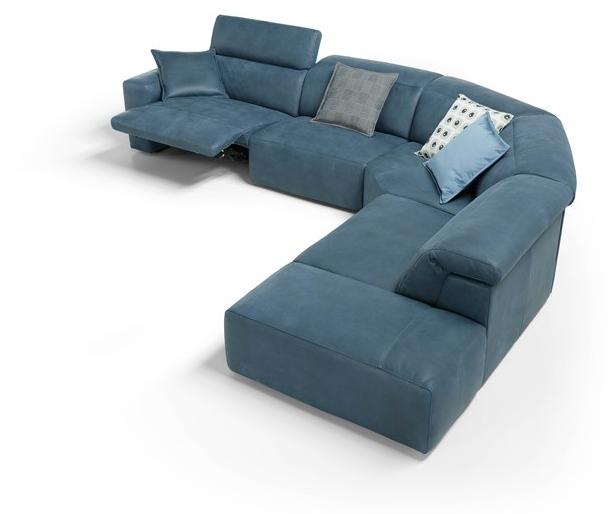 Egoitaliano Секционный раскладывающийся кожаный диван Beverly sun-id-1487151 - Вид №2