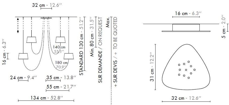 designheure Люстра из ткани LED Nuage sun-id-1471785 - Вид №6