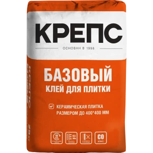 Клей для плитки и камня Крепс Базовый 25 кг