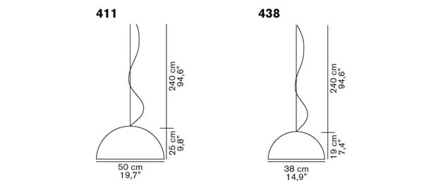 Подвесной светильник из муранского стекла Oluce SONORA - 411/438 ARCH-00071756 - Вид №2