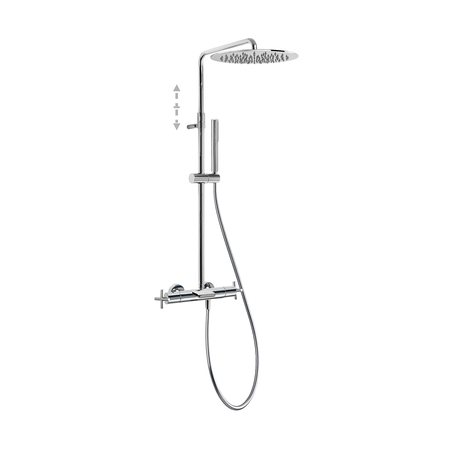 Трехходовой настенный термостатический смеситель TRESMOSTATIC для ванны и душа-06331201 TRES Thermostatic