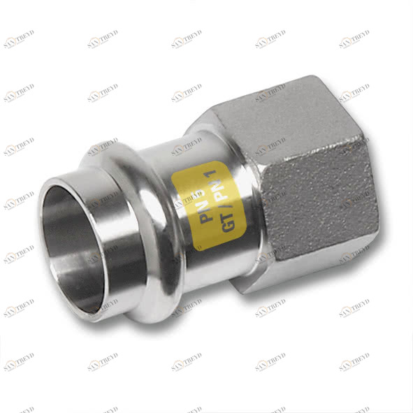 617270G1834 SANHA 17270G пр.-фит. газ, нерж.сталь, муфта переходная ВПр-ВР 18x3/4 мм 