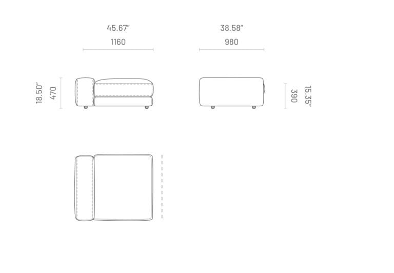 Модульный диван Domkapa EDWARD ARCH-00073709 - Вид №10