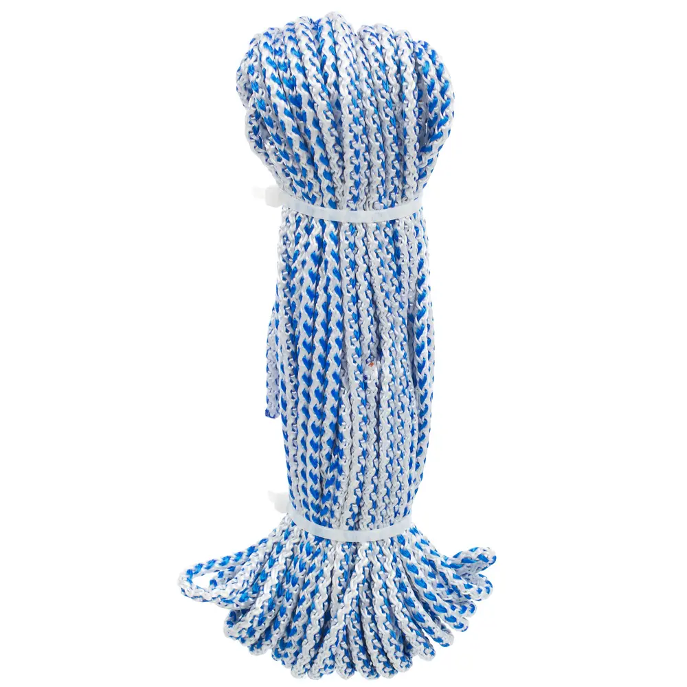 Шнур хозяйственно-бытовой Standers с сердечником 4 мм 20 м цвет белый/синий STLM-2078219 - Вид №2