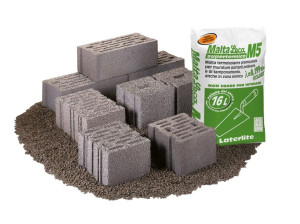 Облегченный бетонный тепловой блок с керамзитом