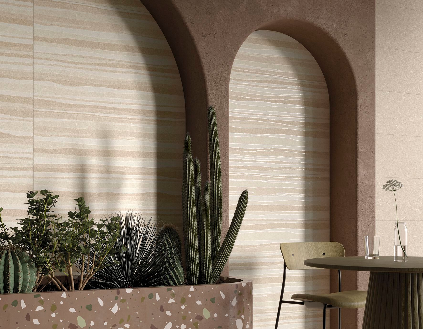 Пол / керамогранит с эффектом цемента MARINER Limeblend 30x90 ARCH-00076733 - Вид №1