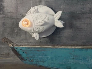 Karman Белый керамический настенный светильник Aprile