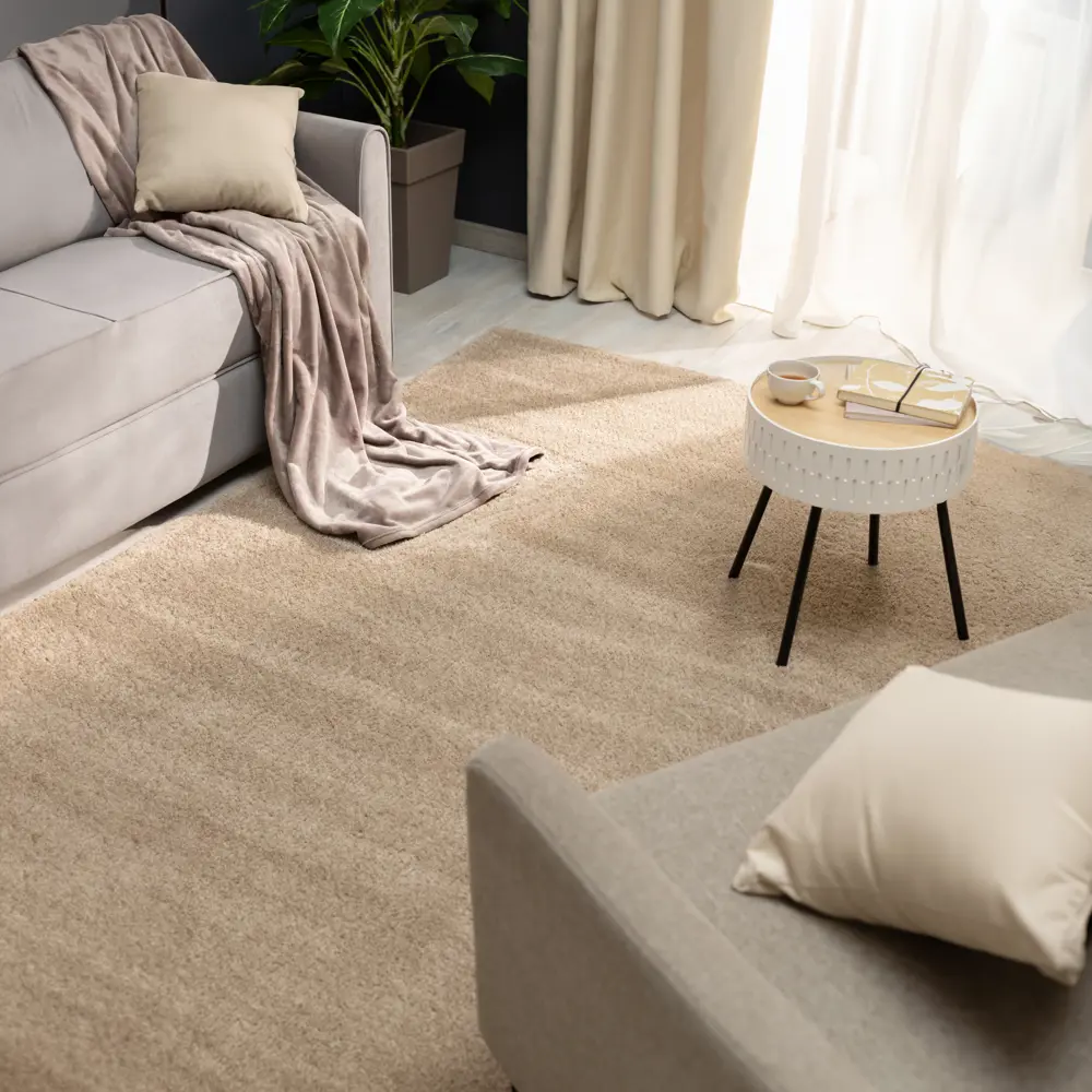 Ковер полиэстер Ribera 60x110 см цвет бежевый 82388088 STLM-2103444 Santreyd 