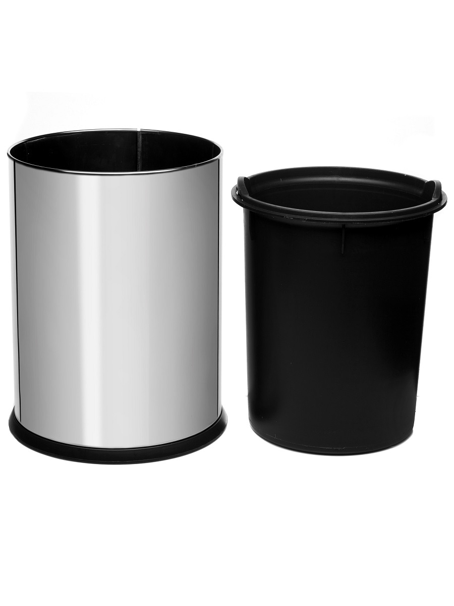 Ведро для мусора  без крышки Cetus 12L Chrome NAVAKO 11052 - Вид №1