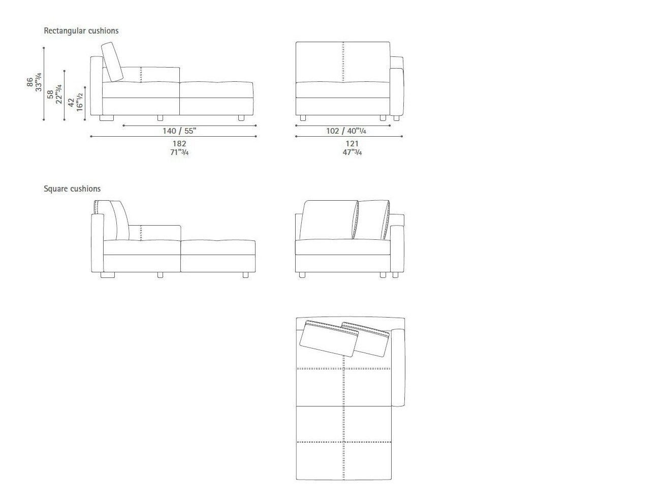 Кожаный модульный угловой диван Poltrona Frau коллекция - диваны и кресла ARCH-00060847 - Вид №7