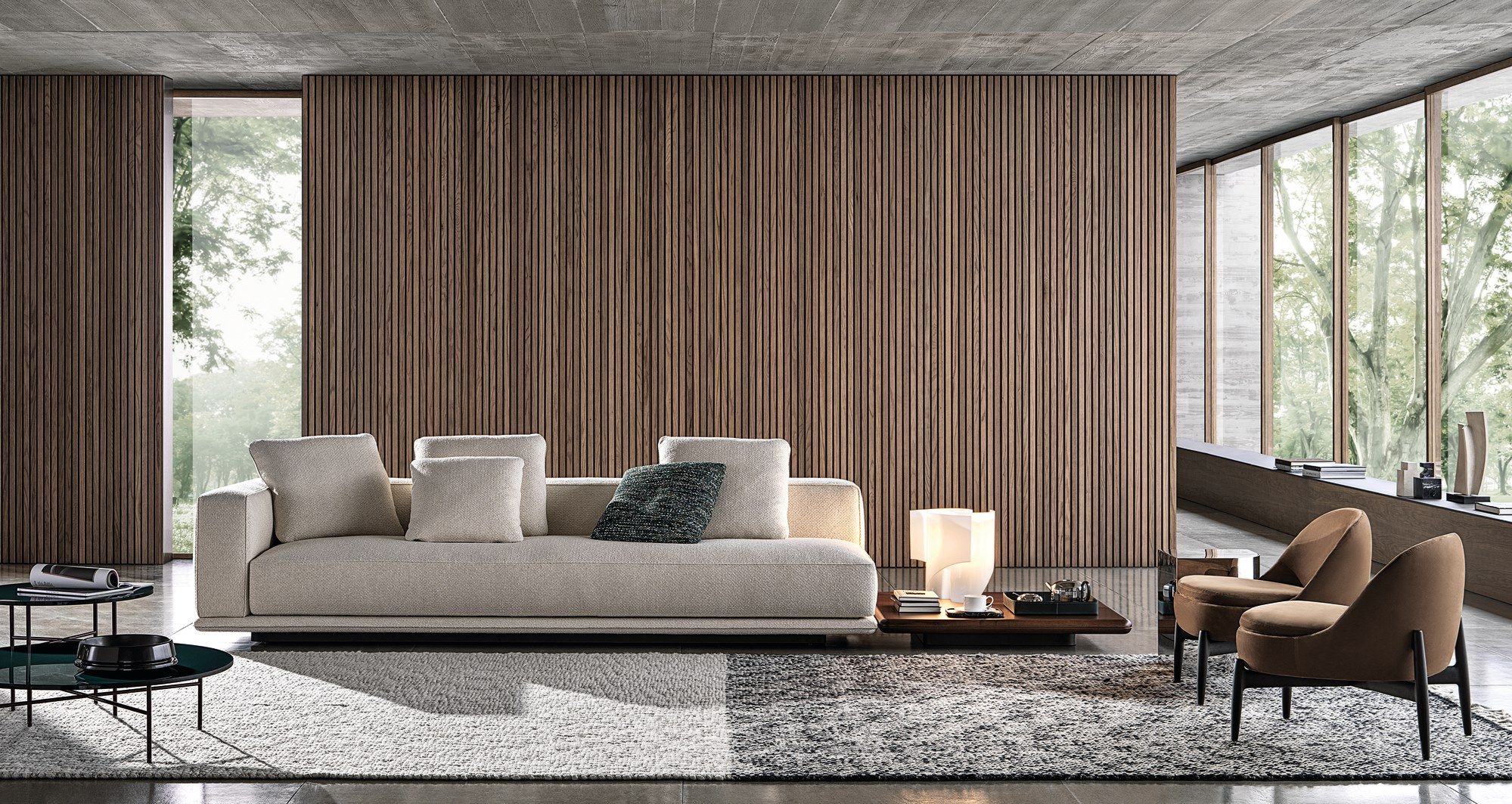 Низкий деревянный журнальный столик Minotti Horizonte ARCH-00022586 - Вид №3