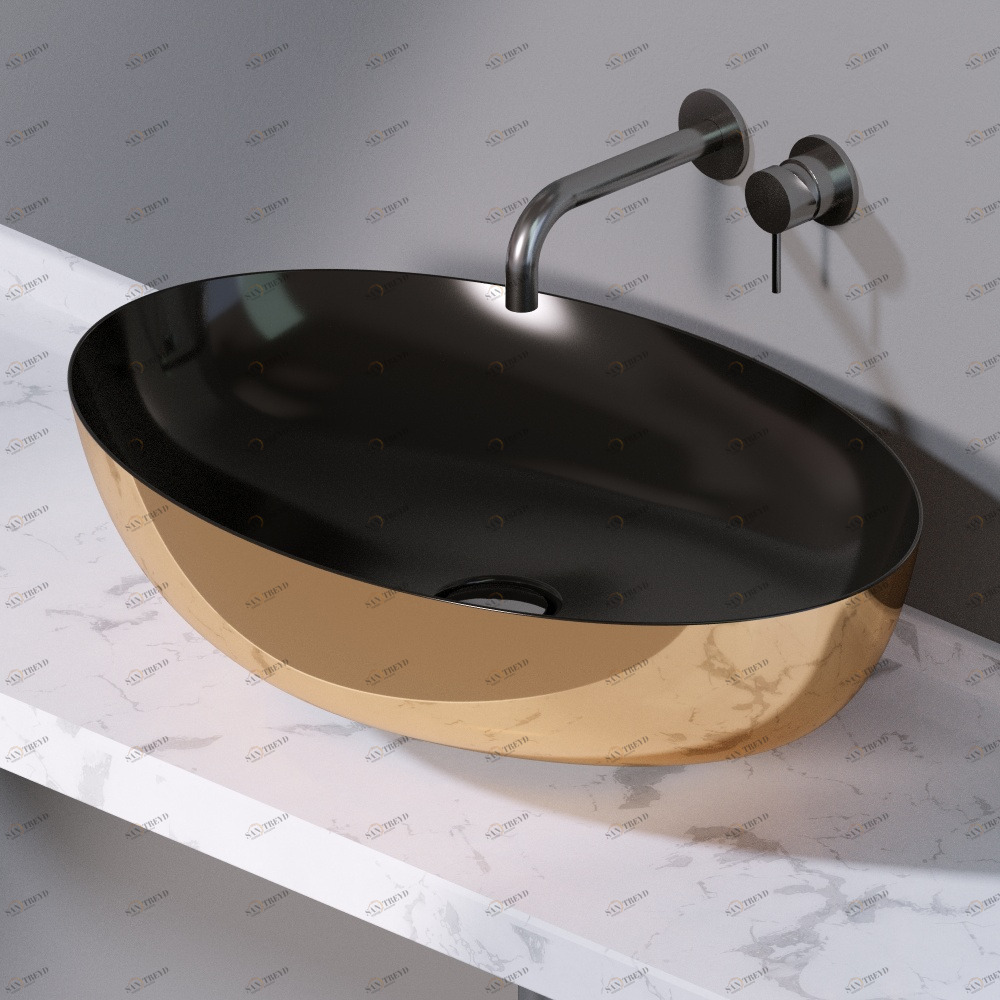 L600252 Накладная раковина на столешницу  овальная A. e T. Italia ELITE AeT ITALIA