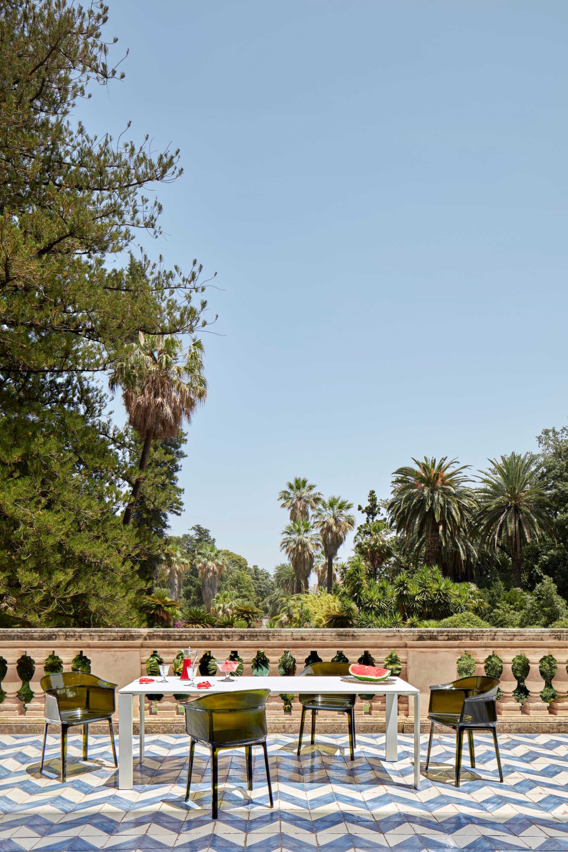 Штабелируемый стул из поликарбоната с подлокотниками Kartell PAPYRUS ARCH-00062058 - Вид №9