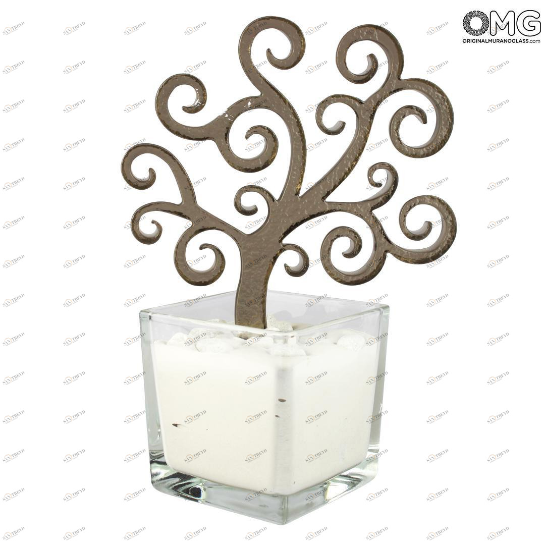 3130 ORIGINALMURANOGLASS Ароматизатор Дерево Жизни - бронзовый - Original Murano Glass OMG 11 см 