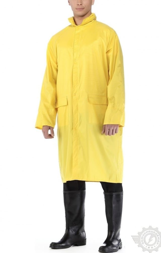 5041808 Плащ Альбатрос влагозащитный ЛАЙТ М желтый  Непромокаемая спецодежда  размер L  - Вид №5