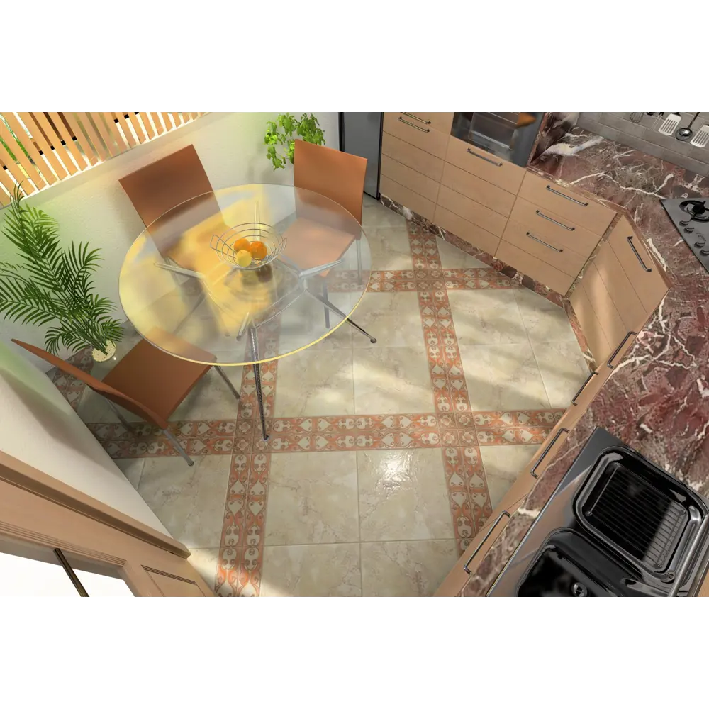 Бордюр напольный «Санторини» 10х45 см LB CERAMICS STLM-2110746 - Вид №4