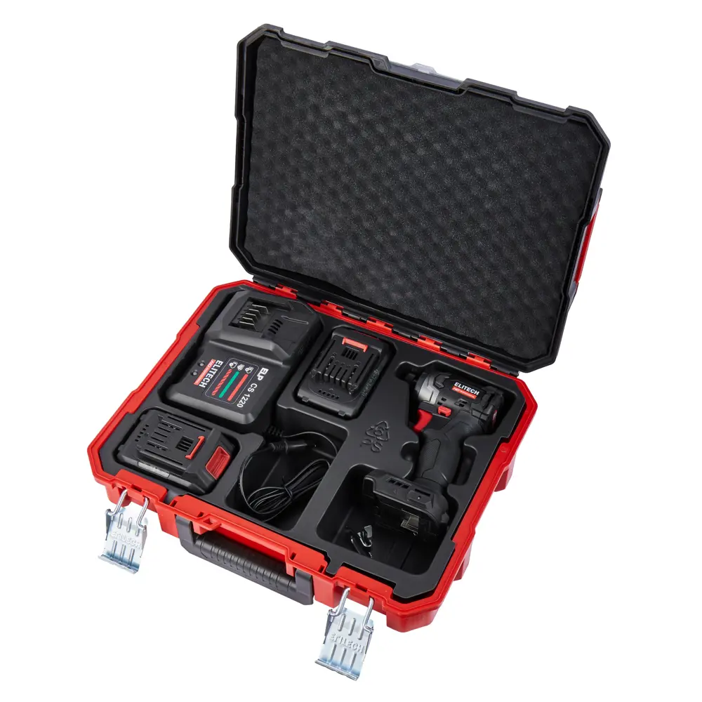 Аккумуляторный шуруповерт ELITECH HD с ударным механизмом и двойным АКБ 89375689 STLM-1466179 - Вид №7