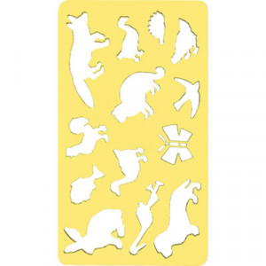 074905600000 шаблон зверей 127 x 253 мм в пакете Лиса KOH-I-NOOR Hardtmuth