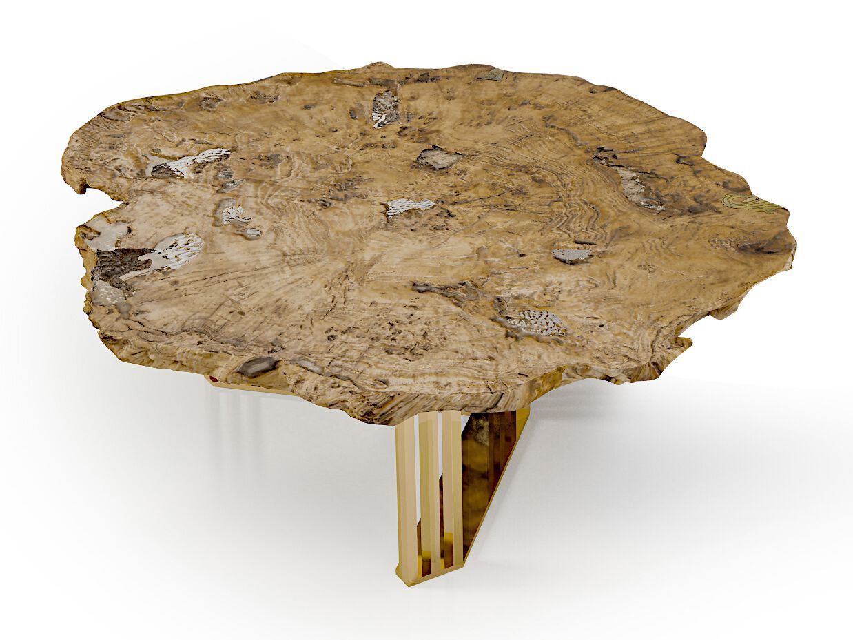 Высокий журнальный столик из шиповника Bizzotto Italia Symphony-Infinity ARCH-00110887 - Вид №1