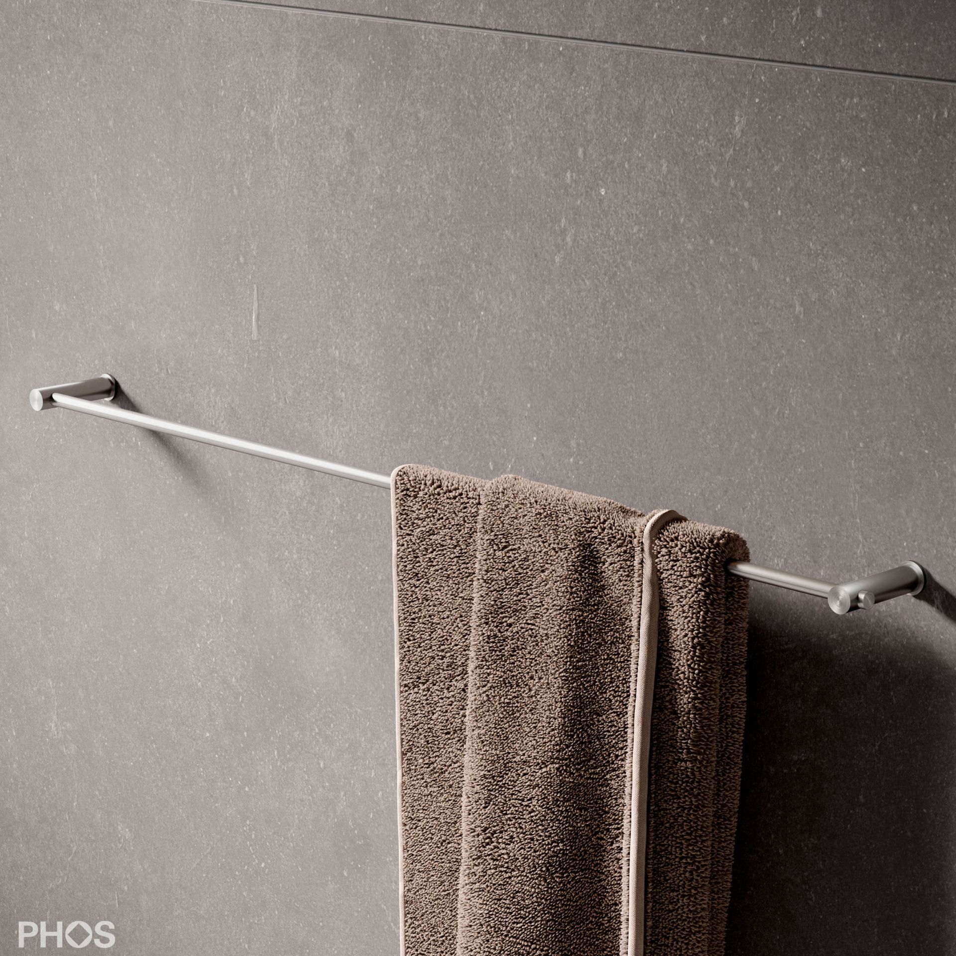 HS20-80-1000 Полотенцедержатель серии d, прикручиваемый к стене, ширина 100 см. PHOS 