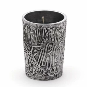 Свеча в алюминиевом подсвечнике 10,8х8 см черная Walking on fire SELETTI  00-3883352 Черный