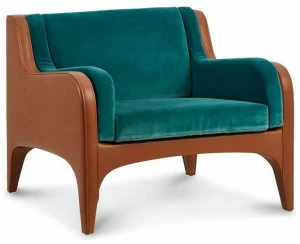 REDA AMALOU DESIGN Кресло из кожи и ткани