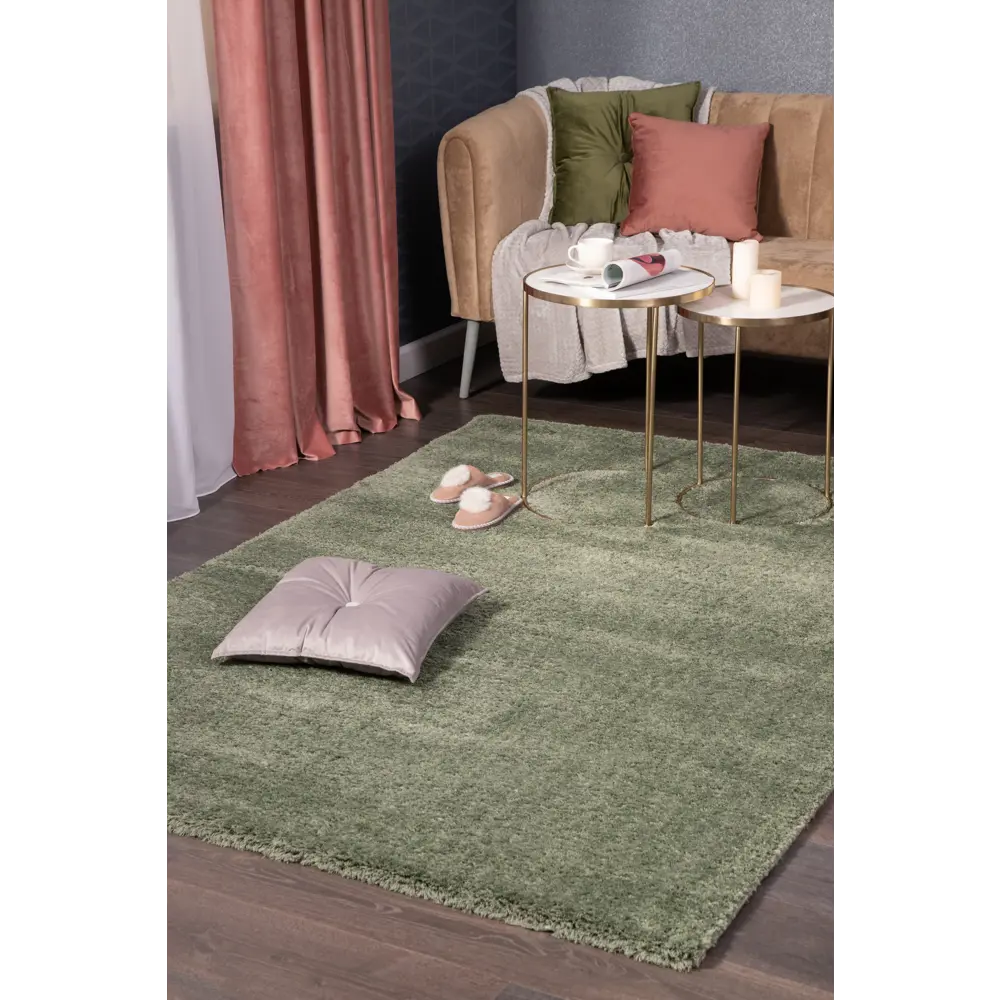 Ковер полиэстер Ribera 80x150 см цвет темно-зеленый 82388104 STLM-2153700 Santreyd  - Вид №5