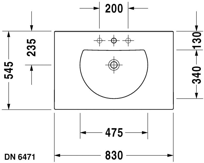 0499830000 Подвесная раковина настенная овальная Duravit Darling New - Вид №8