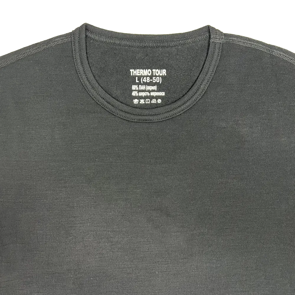 Мужской комплект термобелья THERMOTOUR М.8013 черный 89398846 Outdoor STLM-1466668 - Вид №1