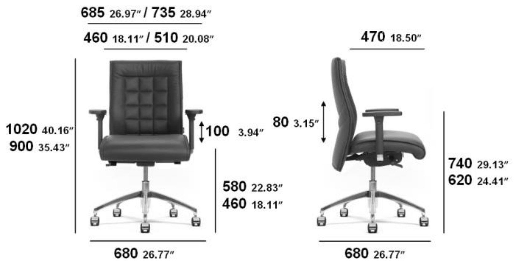 Кожаное офисное кресло SITIA BEAUTÈ ARCH-00118631 - Вид №5